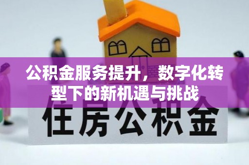 崇礼公积金服务提升，数字化转型下的新机遇与挑战