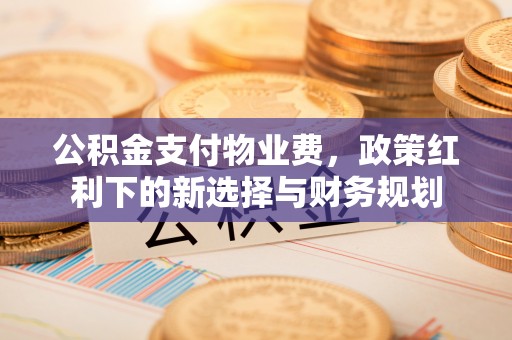 崇礼公积金支付物业费，政策红利下的新选择与财务规划