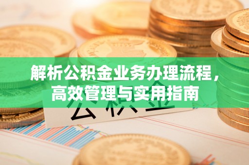 崇礼解析公积金业务办理流程，高效管理与实用指南