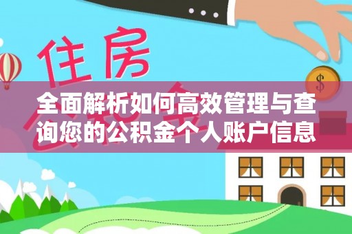崇礼全面解析如何高效管理与查询您的公积金个人账户信息