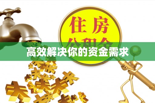 崇礼高效解决你的资金需求